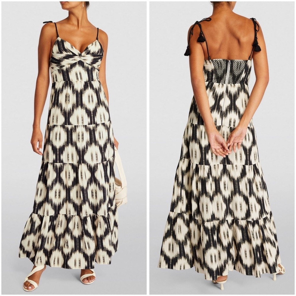 Alice + Olivia Katara Tiered Maxi Dress